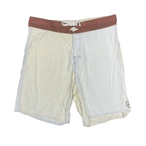 RVCA Swim Trunks Mens 33 Blue Bathing Suit Board Shorts Casual Beach Two Tone